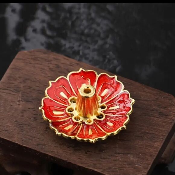 Incense Bundle of 3 Shimmering Holders Red, Blue & Green (VERY SMALL) - Picture 12 of 14